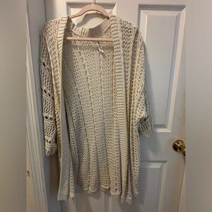 Aeropostale Bethany Mota Crochet Cardigan